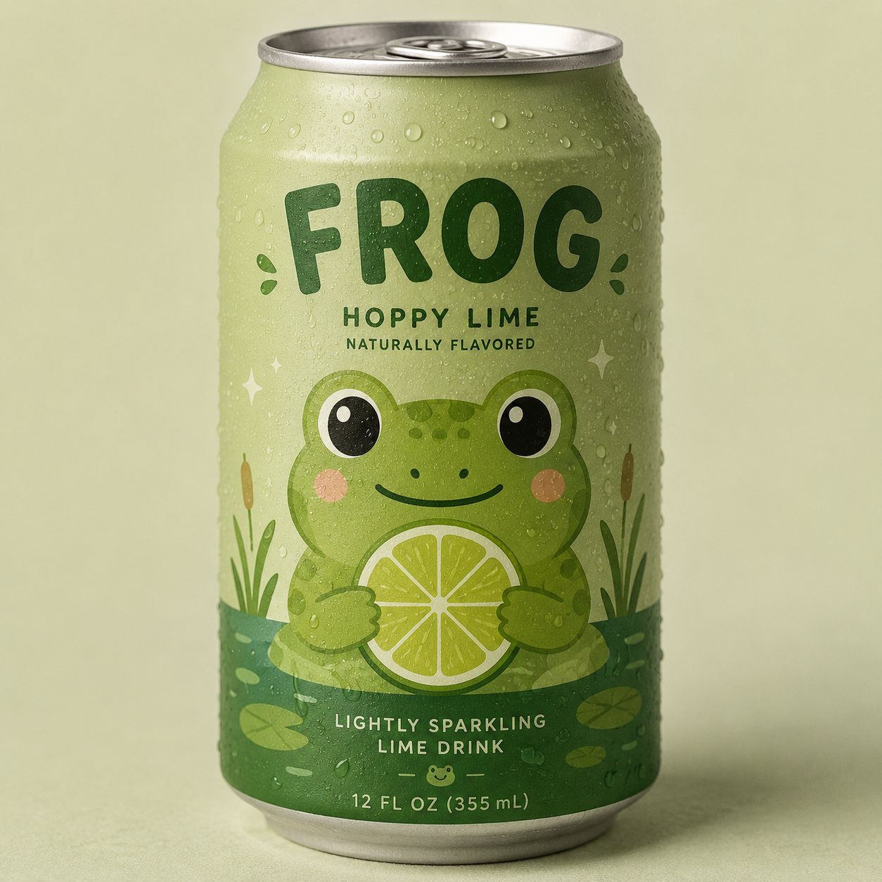 Frog drink only juice